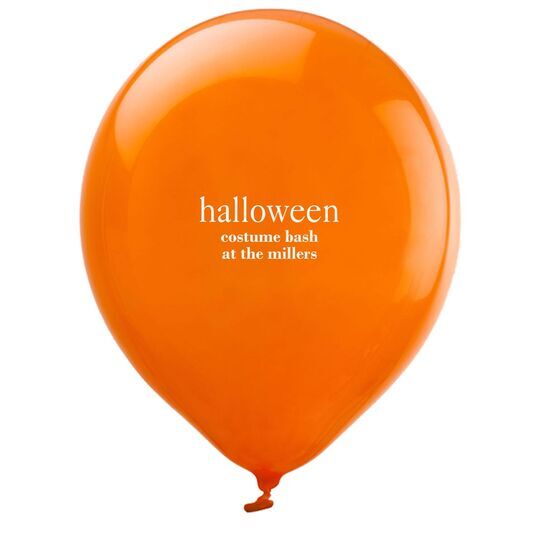Big Word Halloween Latex Balloons